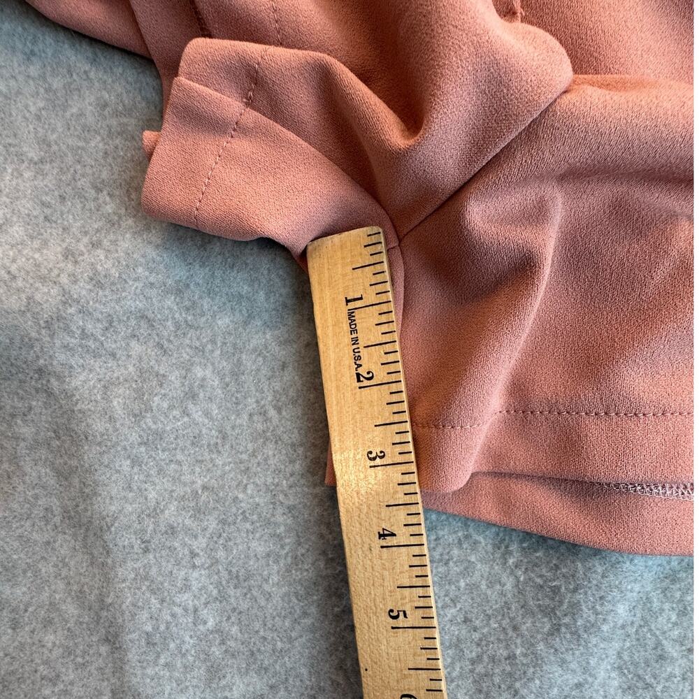 Ci Sono High Waisted Tie Belt Paperbag Shorts Pink XL - Picture 5 of 10